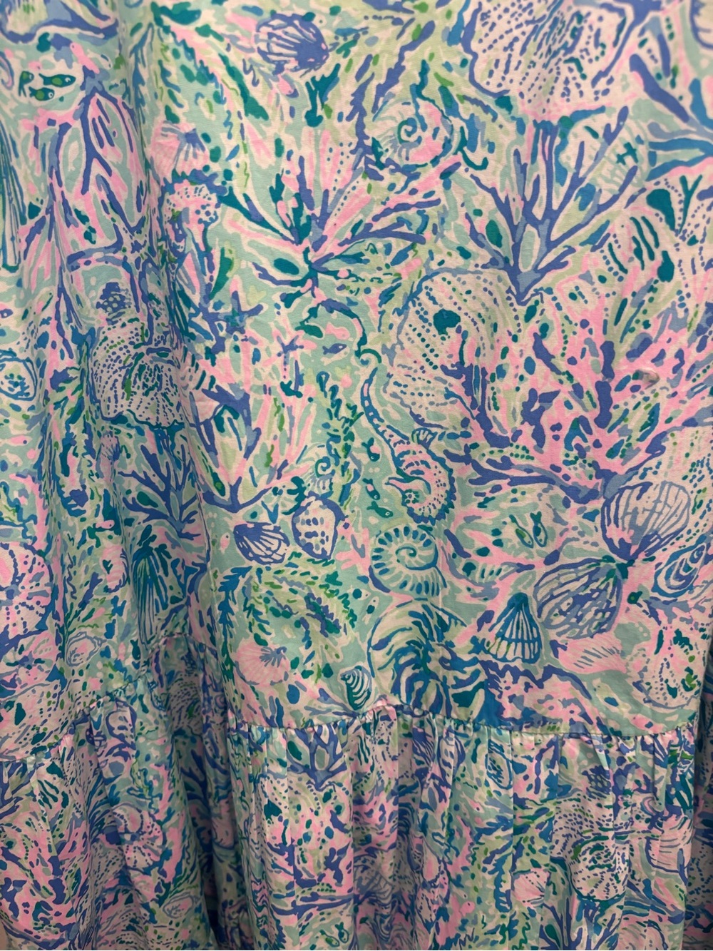 1. Lilly Pulitzer Sleeveless Tiered Dress in a Coastal Seashell Print - Picture 3 of 7
